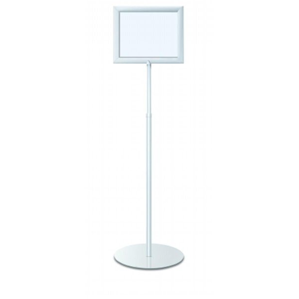 Testrite Visual Products Perfex Pedestal Frames Perfex Pedestal Frames- Silver SF4SRTVB